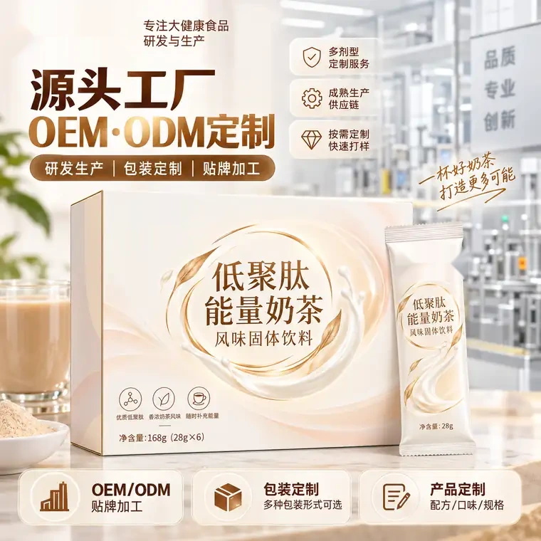 低聚肽能量奶茶风味固体饮料