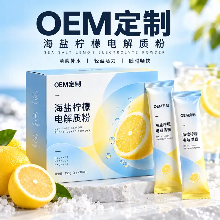 海盐柠檬电解质粉